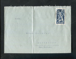 "SAARLAND" 1950, Mi. 284 EF Auf Brief Mit Stegstempel "NEUNKIRCHEN" Nach Ahrweiler (L1159) - Briefe U. Dokumente