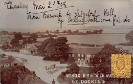 England - DOCKING (Norf) Bird's Eye View - REAL PHOTO - Sonstige & Ohne Zuordnung