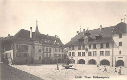 THUN (BE) Rathausplatz- Hôtel De La Couronne - Verlag Phot Franco Suisse 2648 - Thun