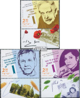 Israel 2728-2730 Mit Tab (kompl.Ausg.) Postfrisch 2020 Schriftsteller - Unused Stamps (with Tabs)
