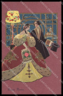 Artist Signed Anichini Romantic Couple Lady Deco Ballerini Serie 345 Pc ZG3930 - Autres & Non Classés