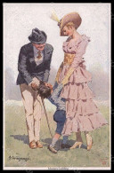 Artist Signed Rothgaengel Lady Romantic Couple Child Serie 1181 Postcard VK8147 - Autres & Non Classés