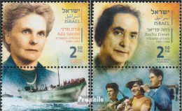 Israel 2646-2647 Mit Tab (kompl.Ausg.) Postfrisch 2018 Pionierinnen - Nuevos (con Tab)