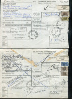 "ITALIEN" 1973, 2 Auslandspaketkarten In Die Schweiz, Frankatur ! (L1161) - Postal Parcels