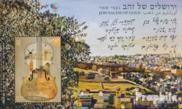 Israel Block96A (kompl.Ausg.) Postfrisch 2018 Jerusalem Of Gold Lied - Blocks & Sheetlets