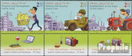 Israel 2635-2637 Dreierstreifen (kompl.Ausg.) Mit Tab Postfrisch 2018 Comics Und Karikaturen - Nuovi (con Tab)