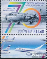 Israel 2634 Mit Tab (kompl.Ausg.) Postfrisch 2018 Zivilluftfahrt - Neufs (avec Tabs)