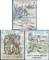 Israel 2561-2563 Mit Tab (kompl.Ausg.) Postfrisch 2017 Haggada - Nuevos (con Tab)
