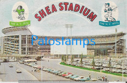 227387 US NEW YORK CITY WILLIAM A. SHEA MUNICIPAL STADIUM BREAK CIRCULATED TO ARGENTINA POSTAL POSTCARD - Autres & Non Classés