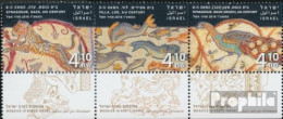 Israel 2543-2545 Dreierstreifen (kompl.Ausg.) Mit Tab Postfrisch 2016 Mosaike - Nuovi (con Tab)