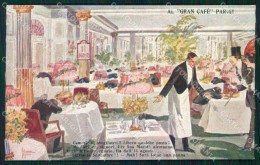 WW1 WWI Propaganda Gran Caffè Parigi Cartolina Postcard XF8018 - Autres & Non Classés