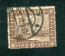 "SAARGEBIET" Wert Mit "LOCHUNG/PERFIN" Gestempelt (L1163) - Used Stamps