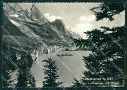 Aosta Courmayeur Lago E Ghiacciaio Miage FG Foto Cartolina KB5388 - Aosta