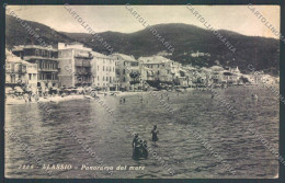 Savona Alassio PIEGA Cartolina ZQ1055 - Savona