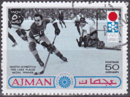 1971 - AJMAN - JUEGOS OLIMPICOS DE INVIERNO SAPPORO 72 - HOCKEY HIELO - MICHEL 764 - Asia (Other)