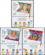 Israel 2428-2430 Mit Tab (kompl.Ausg.) Postfrisch 2014 Simchat Tora Fahnen - Unused Stamps (with Tabs)