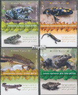 Israel 2423-2426 Mit Tab (kompl.Ausg.) Postfrisch 2014 Amphibien - Unused Stamps (with Tabs)