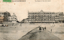 (Belgique) BLANKENBERGHE  La Digue Et La Rive Ouest Grand Hotel De L'ocean - Blankenberge