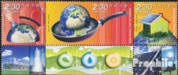 Israel 2063-2065 Dreierstreifen (kompl.Ausg.) Mit Tab Postfrisch 2009 Globale Erwärmung - Unused Stamps (with Tabs)