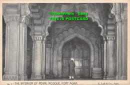 R429418 No. 7. The Interior Of Pearl Mosque. Fort Agra. K. Lall - Wereld