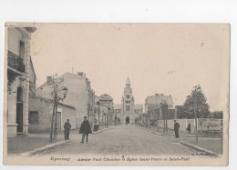 AJC - Epernay - Avenue Paul Chandon Et Eglise Saint Pierre Et Saint Paul - Epernay