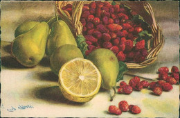 CHIOSTRI SIGNED 1920s POSTCARD - FRUITS / FRUTTA - EDIT BALLERINI & FRATINI 279 (5635) - Chiostri, Carlo