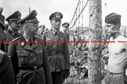 F010102 Heinrich Himmler. Camp Of Russian POW - REPRODUCTION - Andere & Zonder Classificatie