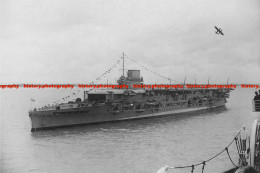 F010016 HMS Courageous. British Aircraft Carrier. 1931 - REPRODUCTION - Andere & Zonder Classificatie