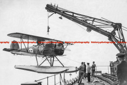 F010015 Seaplane On H.M.S. Gotland. Swedish Aircraft Carrier. 1937 - REPRODUCTION - Autres & Non Classés