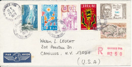 France Registered Cover Sent To USA Cannes 23-11-1979 With More Stamps - Briefe U. Dokumente