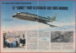 Le De Havilland Comet Prend Sa Retraire Civil Pour La Chasse Aux Sous Marins " H S Nimrod". Aviation. Avion. 1970. - Documenti Storici