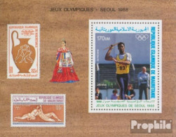 Mauretanien Block70 (kompl.Ausg.) Postfrisch 1988 Olymp. Sommerspiele 88, Seoul - Mauritanie (1960-...)