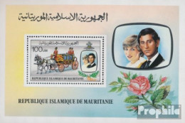 Mauretanien Block32 (kompl.Ausg.) Postfrisch 1981 Hochzeit Charles Diana - Mauritanie (1960-...)