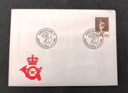 D)1985, DENMARK, FIRST DAY COVER, ISSUE, 50TH ANNIVERSARY OF THE NATIONAL ASSOCIATION OF THE DEAF, LETTER D, FDC - Altri & Non Classificati