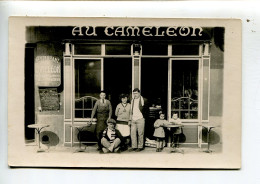 à Identifier Carte Photo Restaurant Au Caméléon - Zu Identifizieren