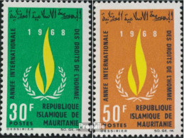 Mauretanien 331-332 (kompl.Ausg.) Postfrisch 1968 Menschenrechte - Mauritania (1960-...)