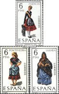 Spanien 1844,1845,1848 (kompl.Ausg.) Postfrisch 1970 Trachten - Ungebraucht