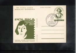 Poland/ Polska 1978 Astronomy 500th Anniversary Of Birth Of Nicolaus Kopernikus - Philatelic Exhibition - Astronomie