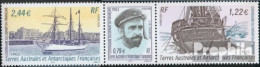 Französ. Gebiete Antarktis 521-523 Dreierstreifen (kompl.Ausg.) Postfrisch 2003 Jean Baptiste Charcot - Unused Stamps