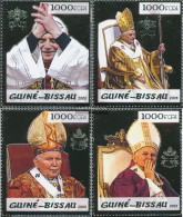 Guinea-Bissau 3004-3007 (complete. Issue) Unmounted Mint / Never Hinged 2005 Pope Benedikt + Johannes Paul II. - Guinea-Bissau