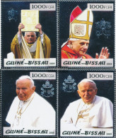 Guinea-Bissau 3000-3003 (complete. Issue) Unmounted Mint / Never Hinged 2005 Pope Benedikt + Johannes Paul II. - Guinée-Bissau