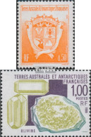 Französ. Gebiete Antarktis 329,330 (kompl.Ausg.) Postfrisch 1995 Wappen, Mineralien - Unused Stamps