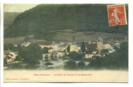 CPA 25 Doubs - St Saint Hippolyte - Jonction Du Doubs Et Du Dessoubre  - Edition Vve Cattin - Saint Hippolyte