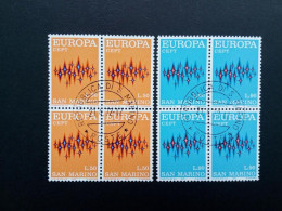 SAN MARINO MI-NR. 997-998 GESTEMPELT(USED) 4er BLOCK EUROPA 1972 - STERNE - 1972
