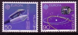 SCHWEIZ MI-NR. 1444-1445 POSTFRISCH(MINT) EUROPA 1991 EUROPÄISCHE WELTRAUMFAHRT - 1991