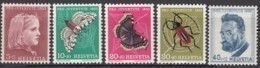 SCHWEIZ  588-592,  Postfrisch **, Pro Juventute 1953, Insekten - Neufs