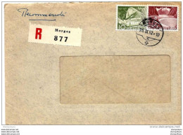 63 - 20 - Enveloppe Recommandée Envoyée De  Morges 1952 - Storia Postale