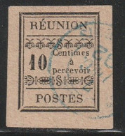 REUNION - TAXE N°2 Obl (1889) 10c Noir - Timbres-taxe