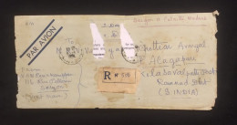 O) 1954 VIETNAM, SAIGON, CIRCULATED COVER TO CALCUTA - INDIA - Vietnam