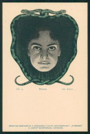 Artist Signed Art Nouveau Lady Jugend Medusa Rud Wunsch Postcard TC2682 - Other & Unclassified